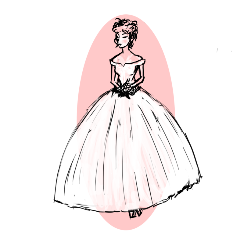 Ball Gown wedding dress cut