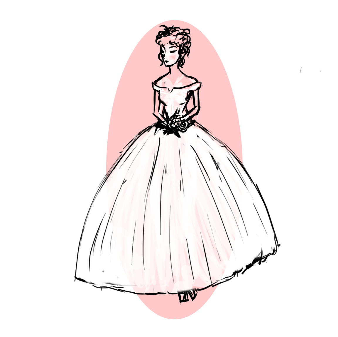 Ball Gown wedding dress cut