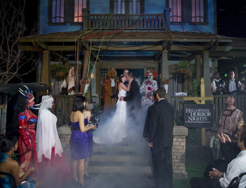 Halloween spooky wedding