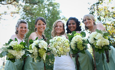 bridesmaids Saint Patrick's Inspired Wedding