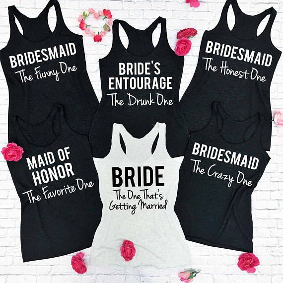 Gifts for Bridesmaids, Team Bride Shirts